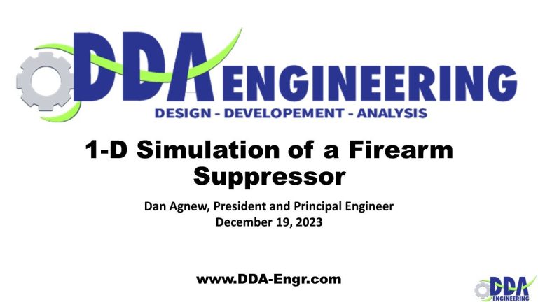 GT-Suite modeling of suppressor design